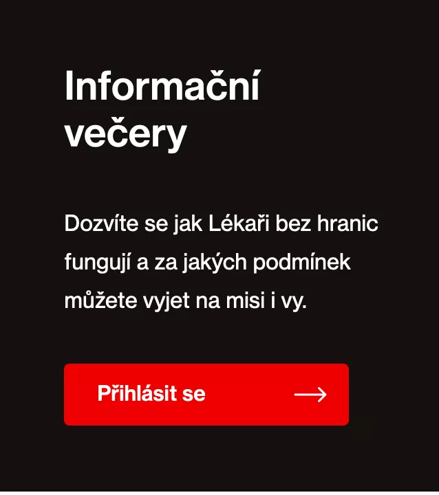 Baner na Informční večery