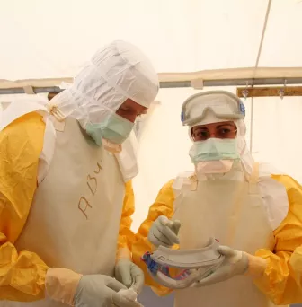 The team in Kailahun, Sierra Leone - September 2014